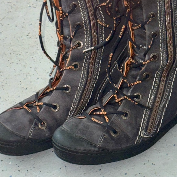 Eject leather lace up boots - Picture 6 of 7